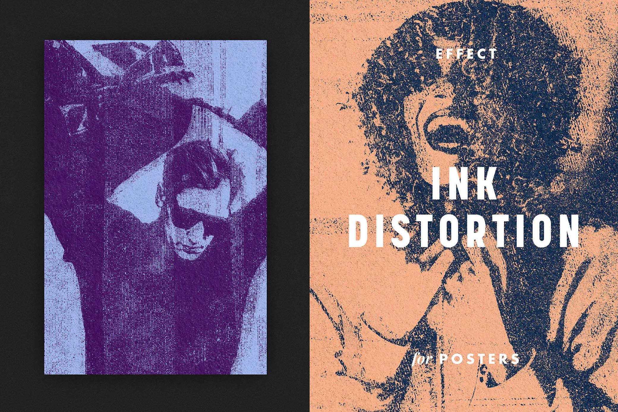 Ink Distortion Poster Effect