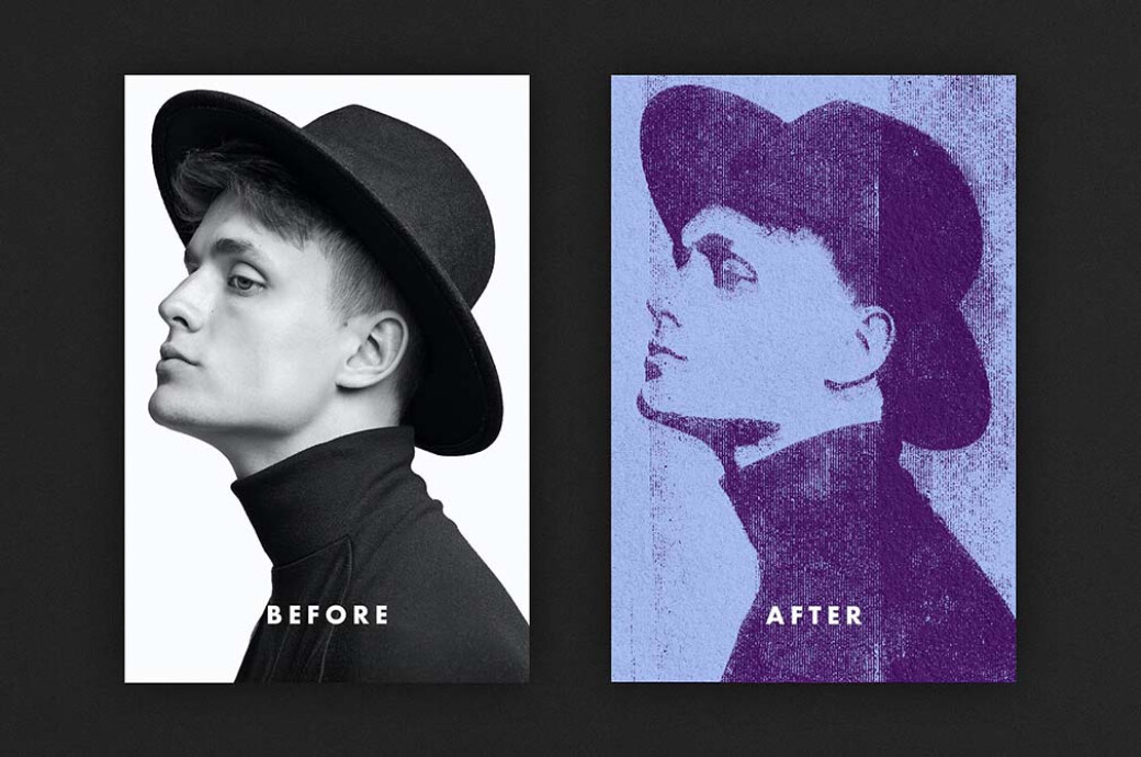 Ink Distortion Poster Effect