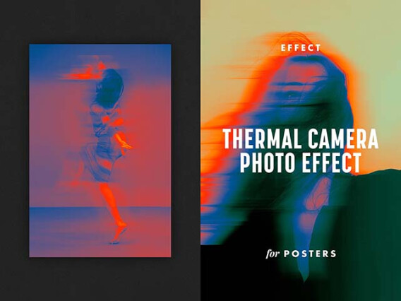 Thermal Camera Poster Effect