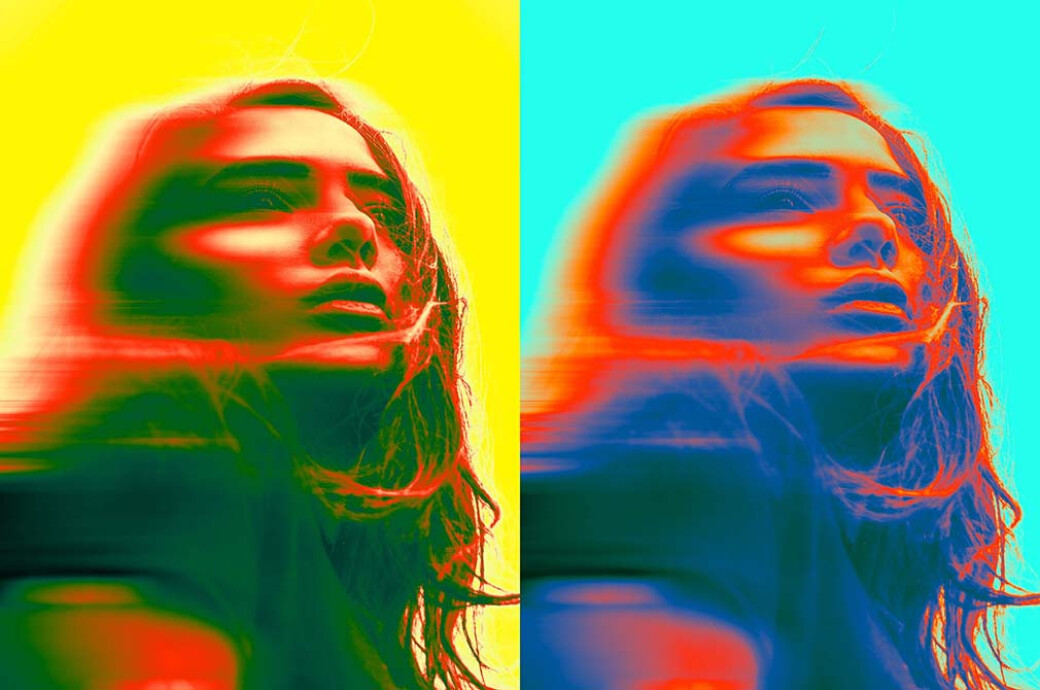 Thermal Camera Poster Effect