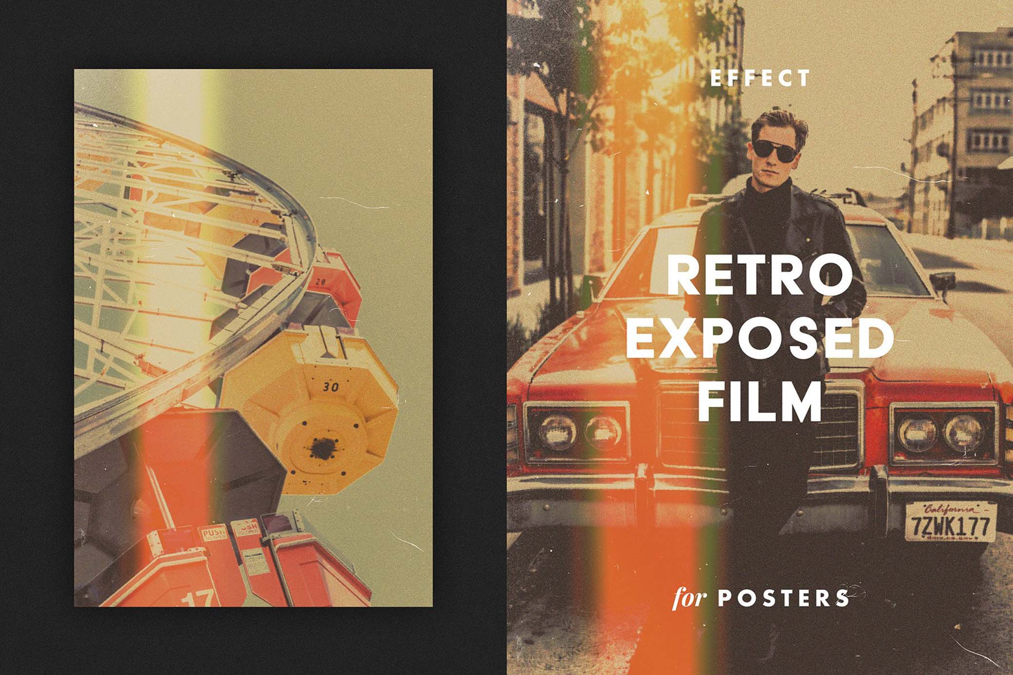 Exposed Film Poster Effect