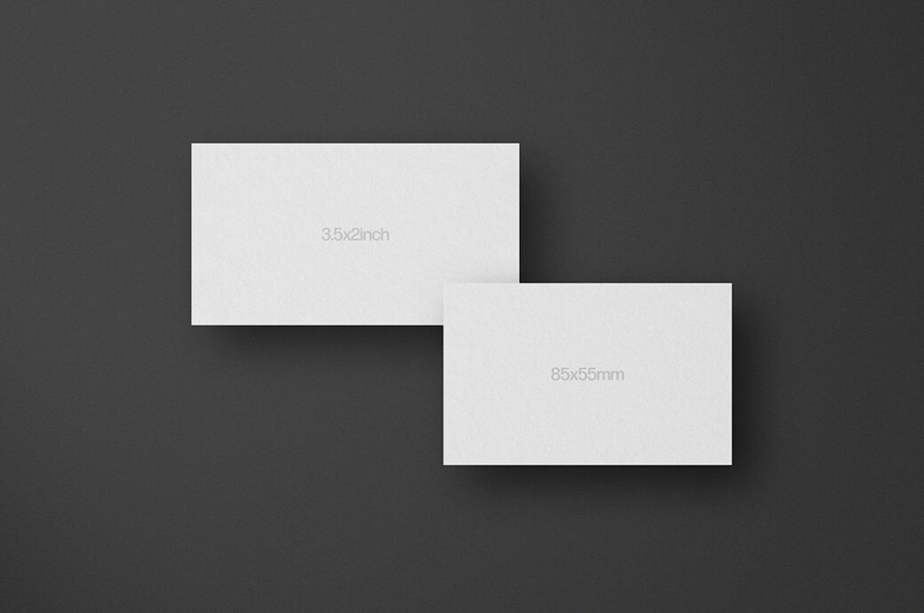Grid Business Cards Mockup