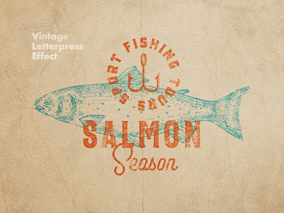 Vintage Letterpress Effect