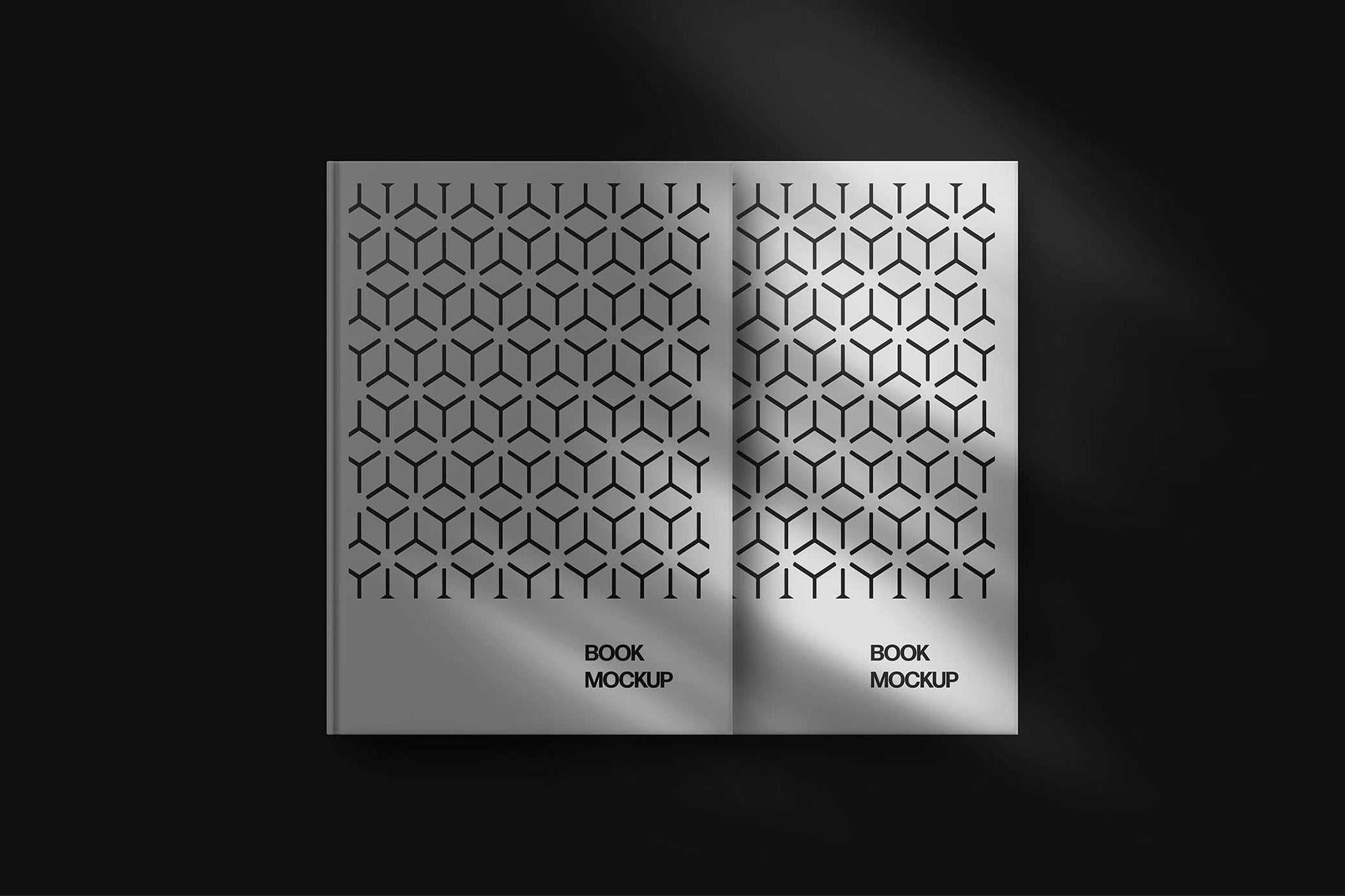 Book Mockup with Shadow Overlay