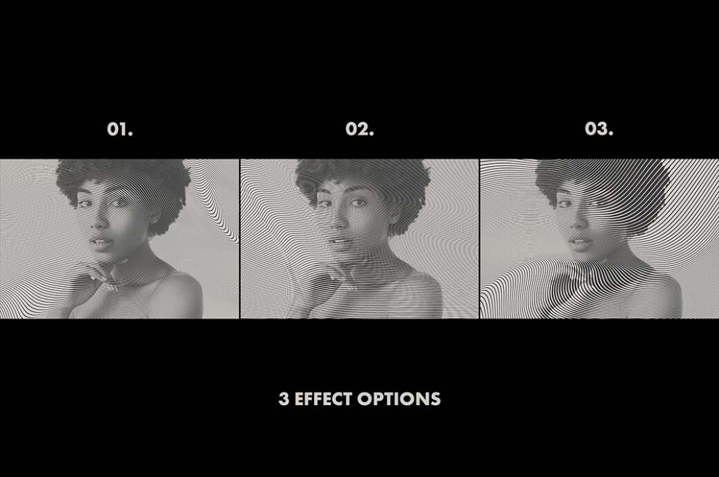 Wavy Lines Photo Effect