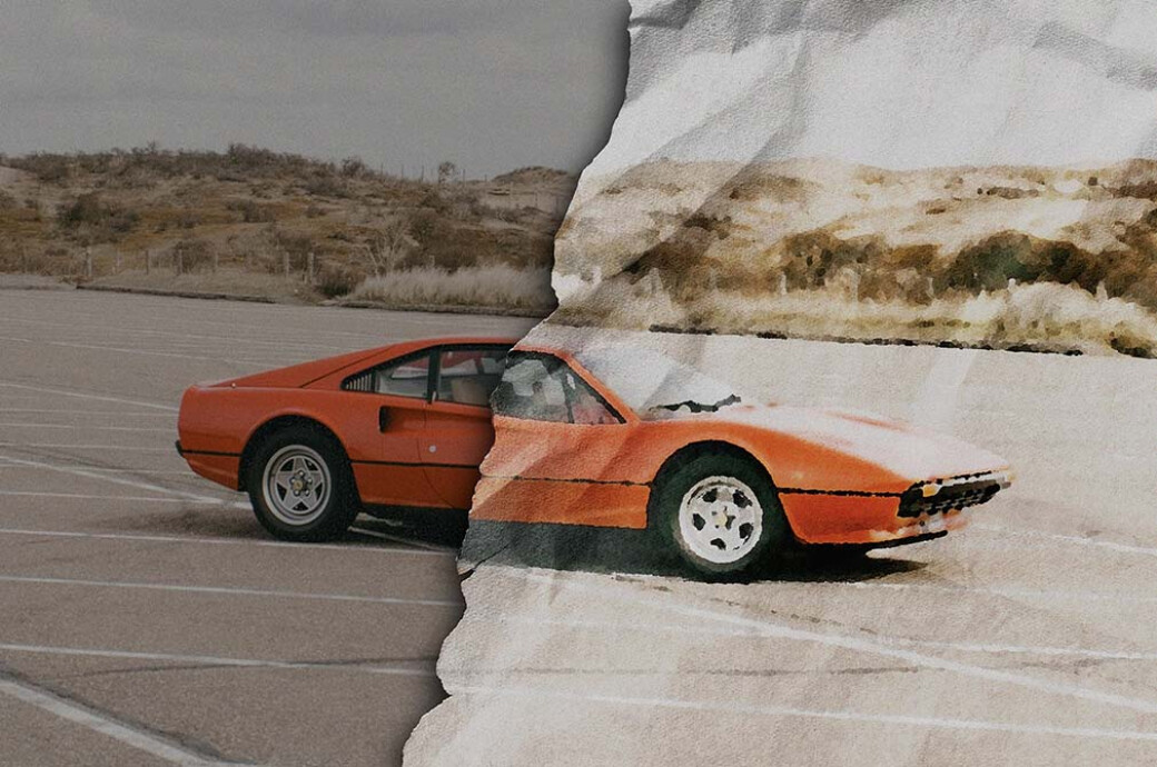 Creased Torn Art Effect