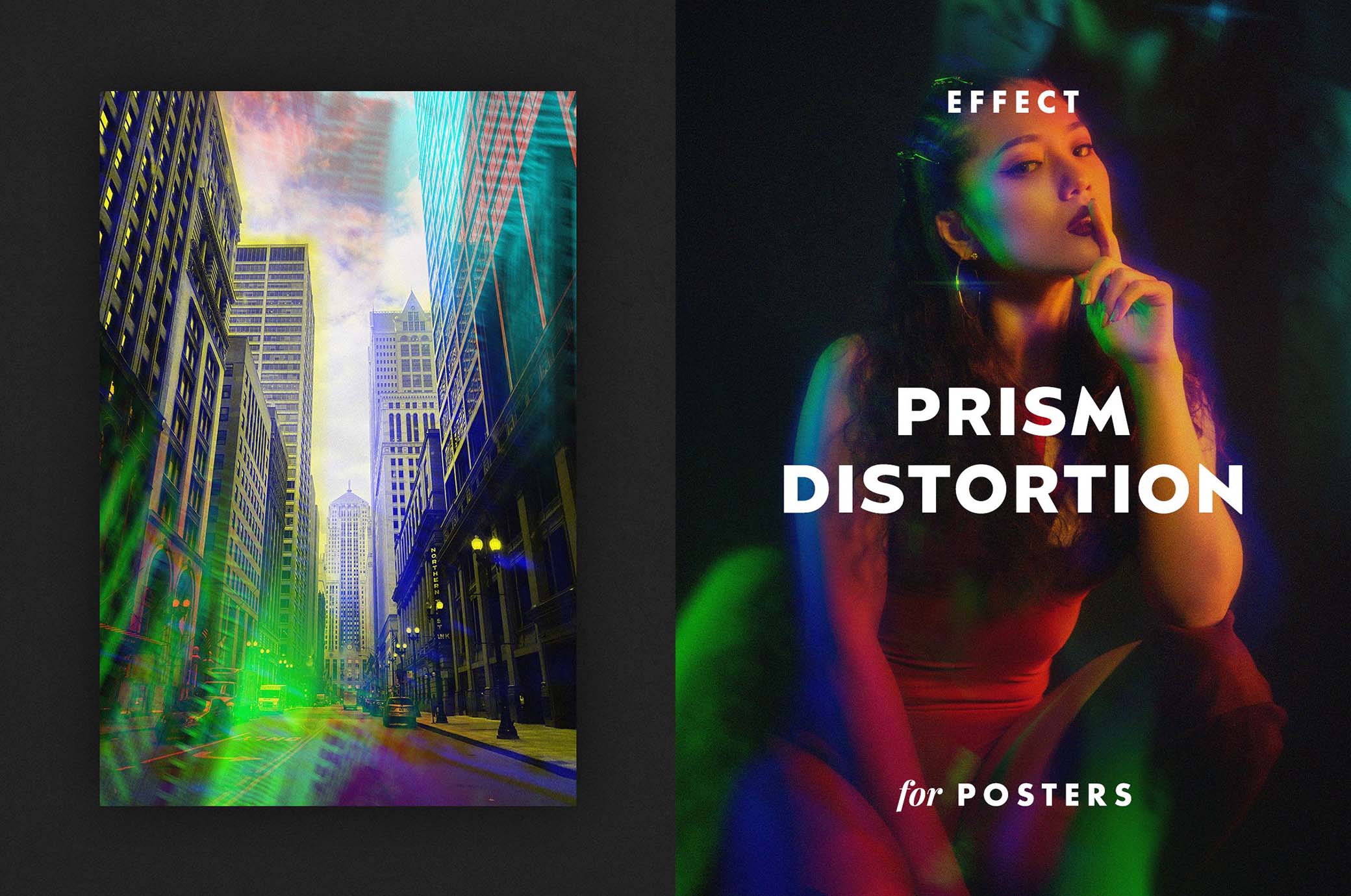 Prism Distortion Effect for Posters