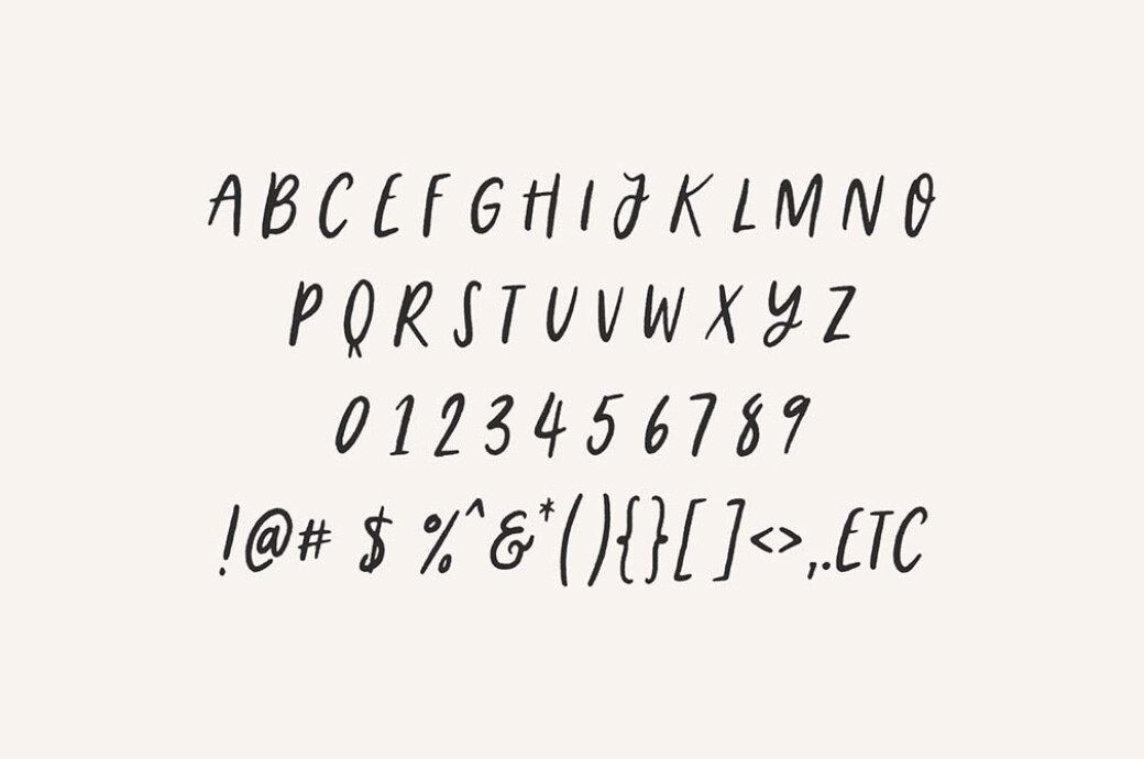 Morning Routine Handwritten Font