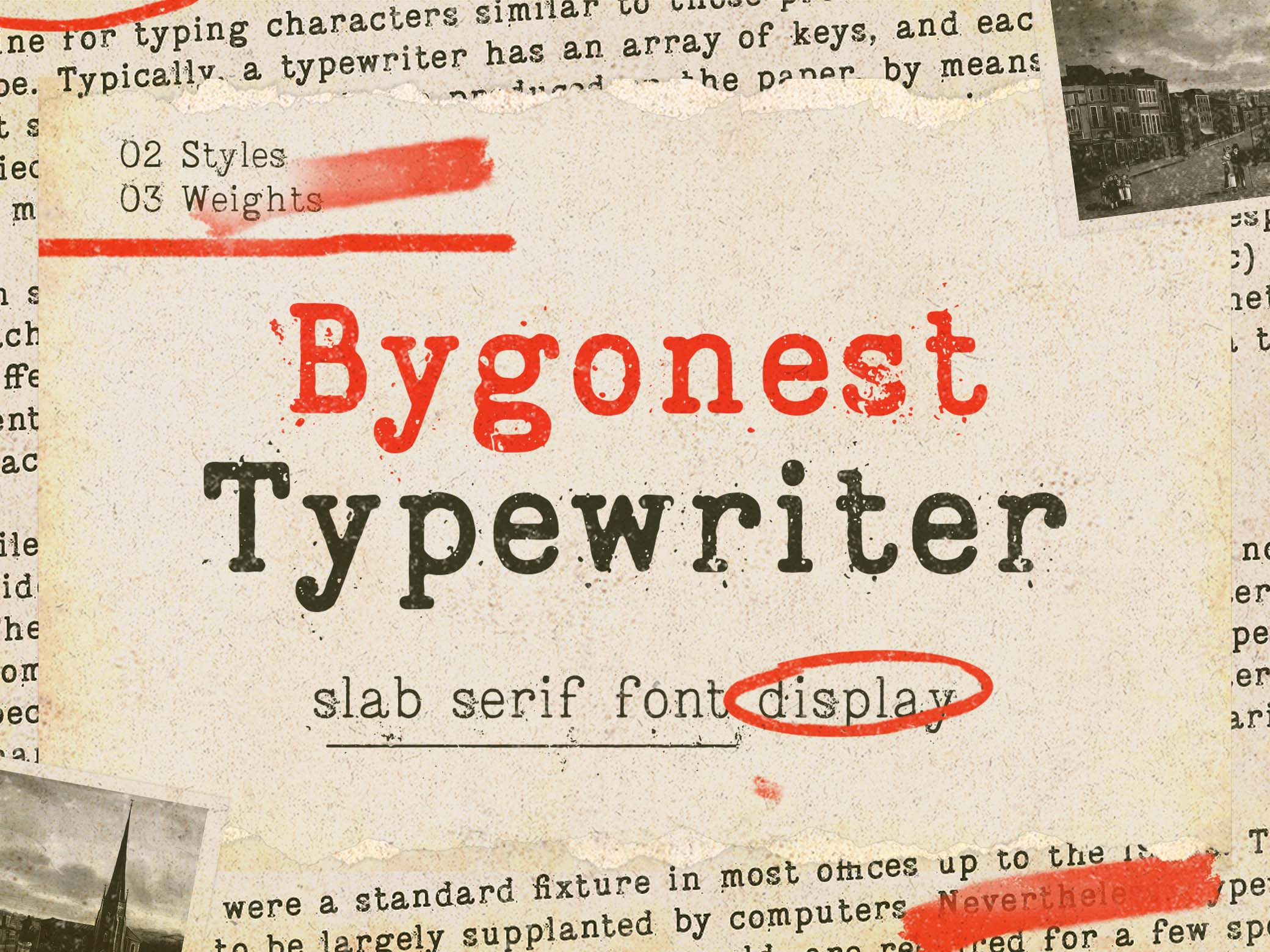 Bygonest Typewriter Font