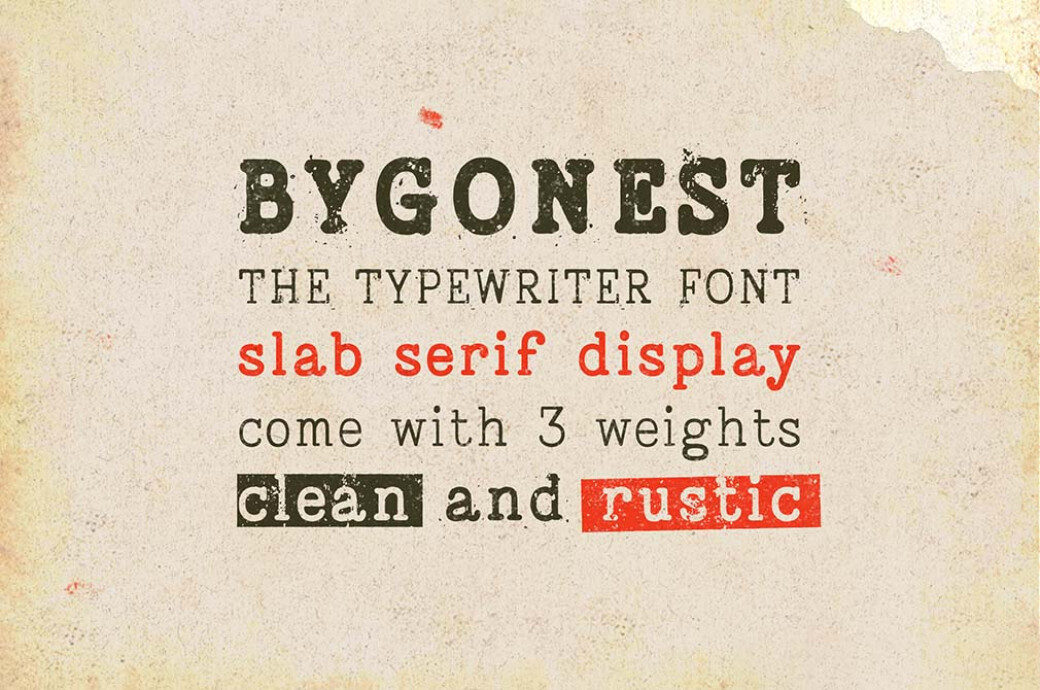 Bygonest Typewriter Font