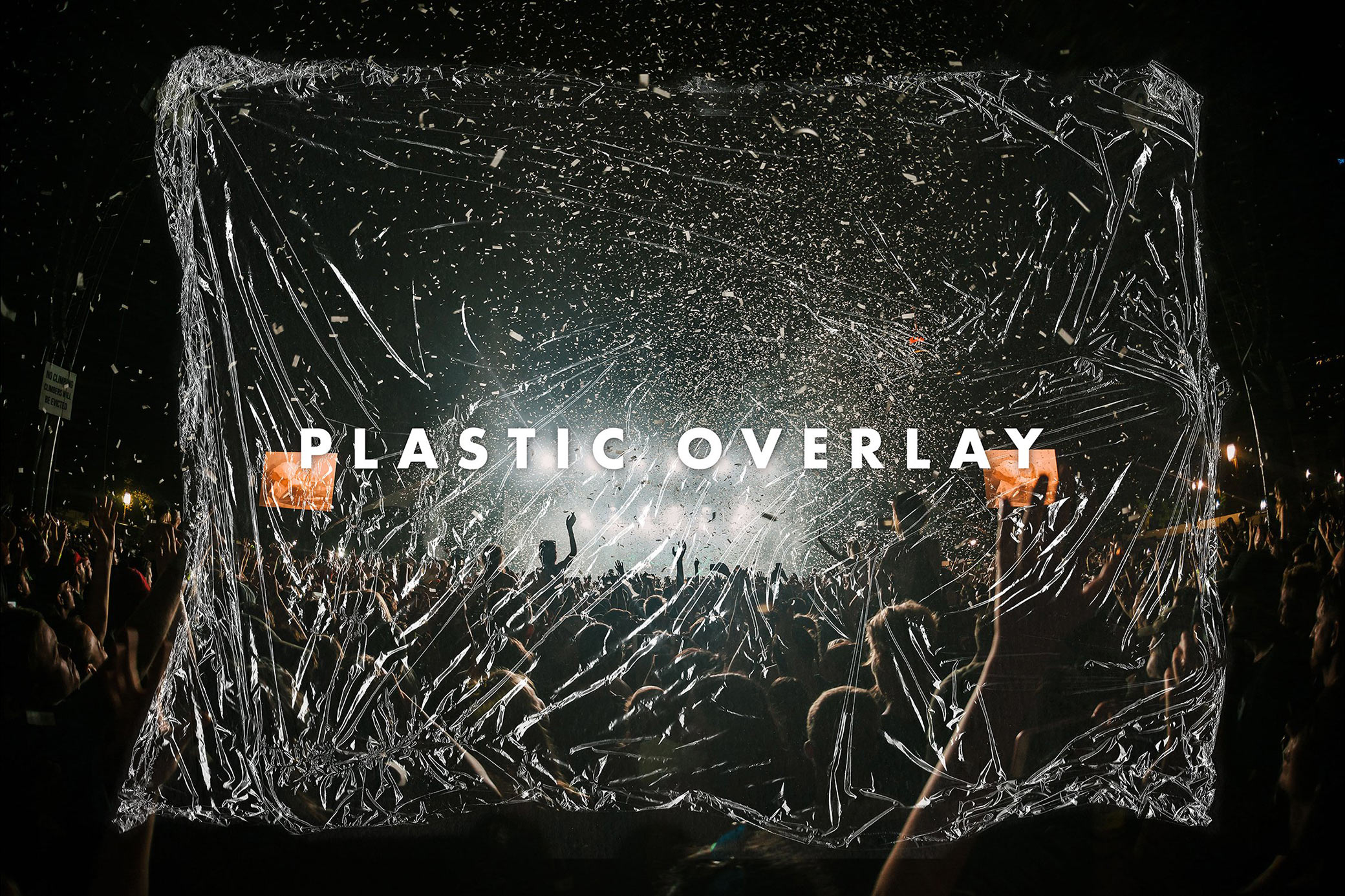 Wrinkled Plastic Overlay