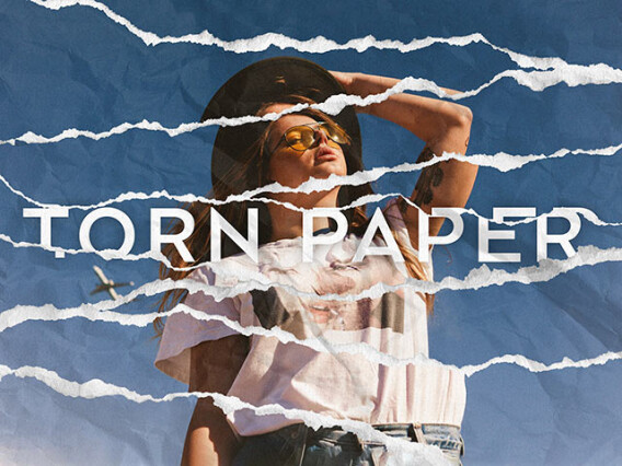 Torn Paper Photoshop Effect