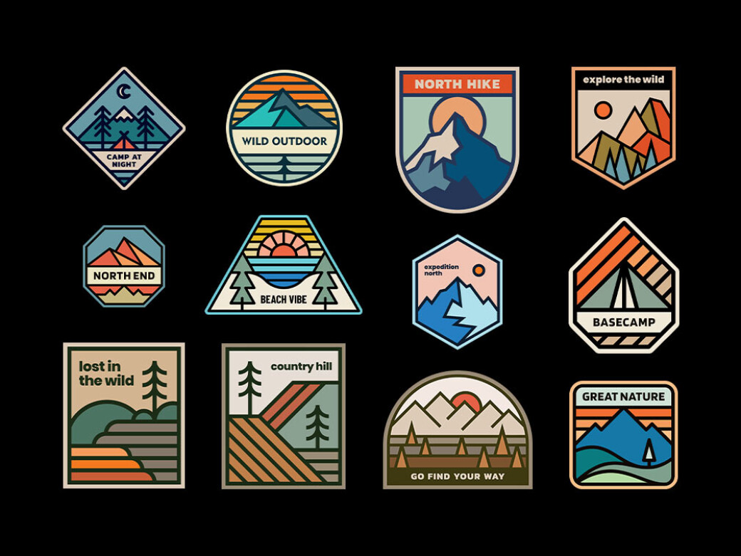 Adventure: Vector Badges Pack