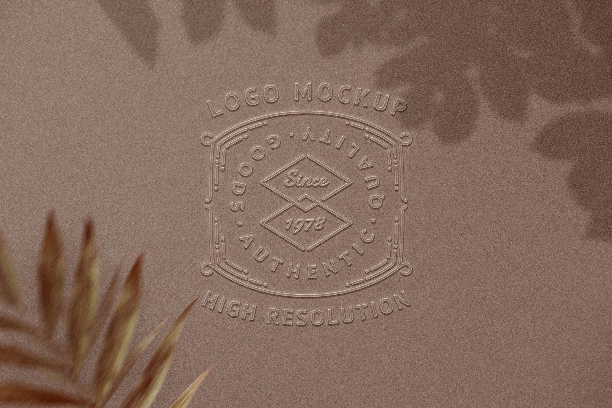Embossed Logo Mockup