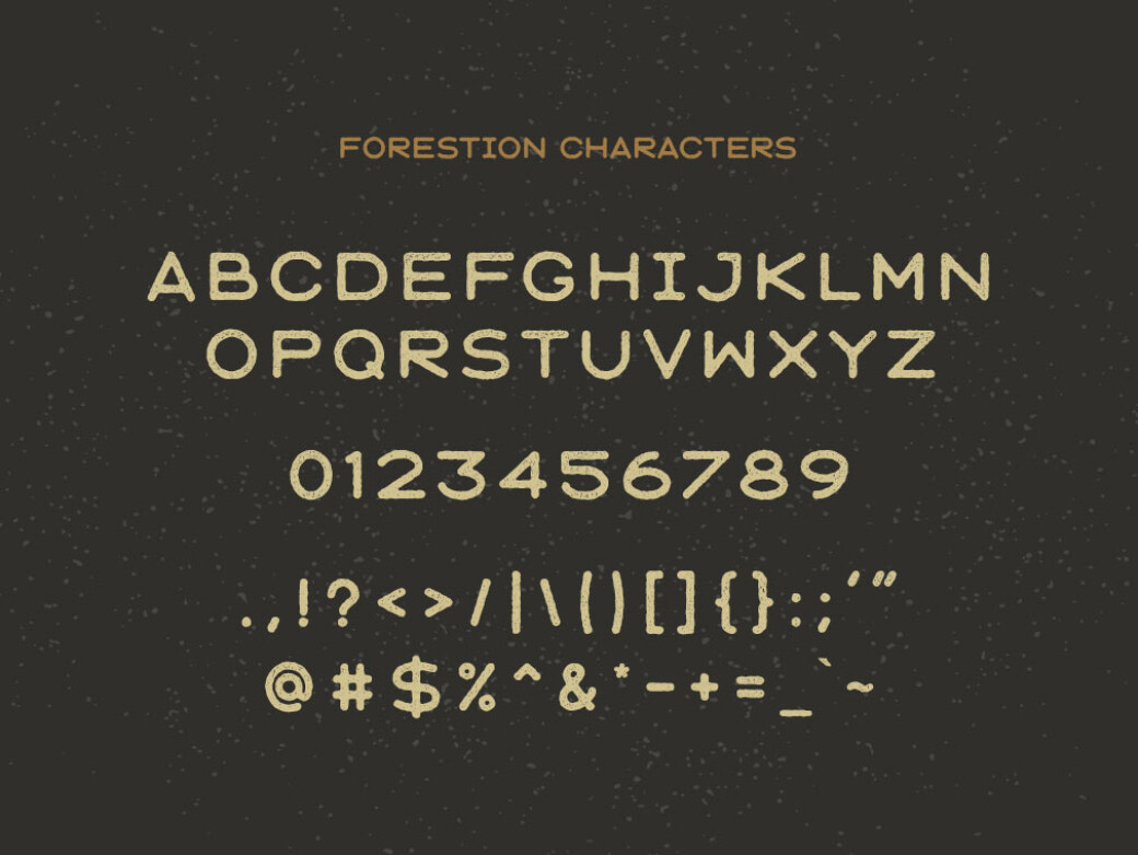 Forestion Display Font