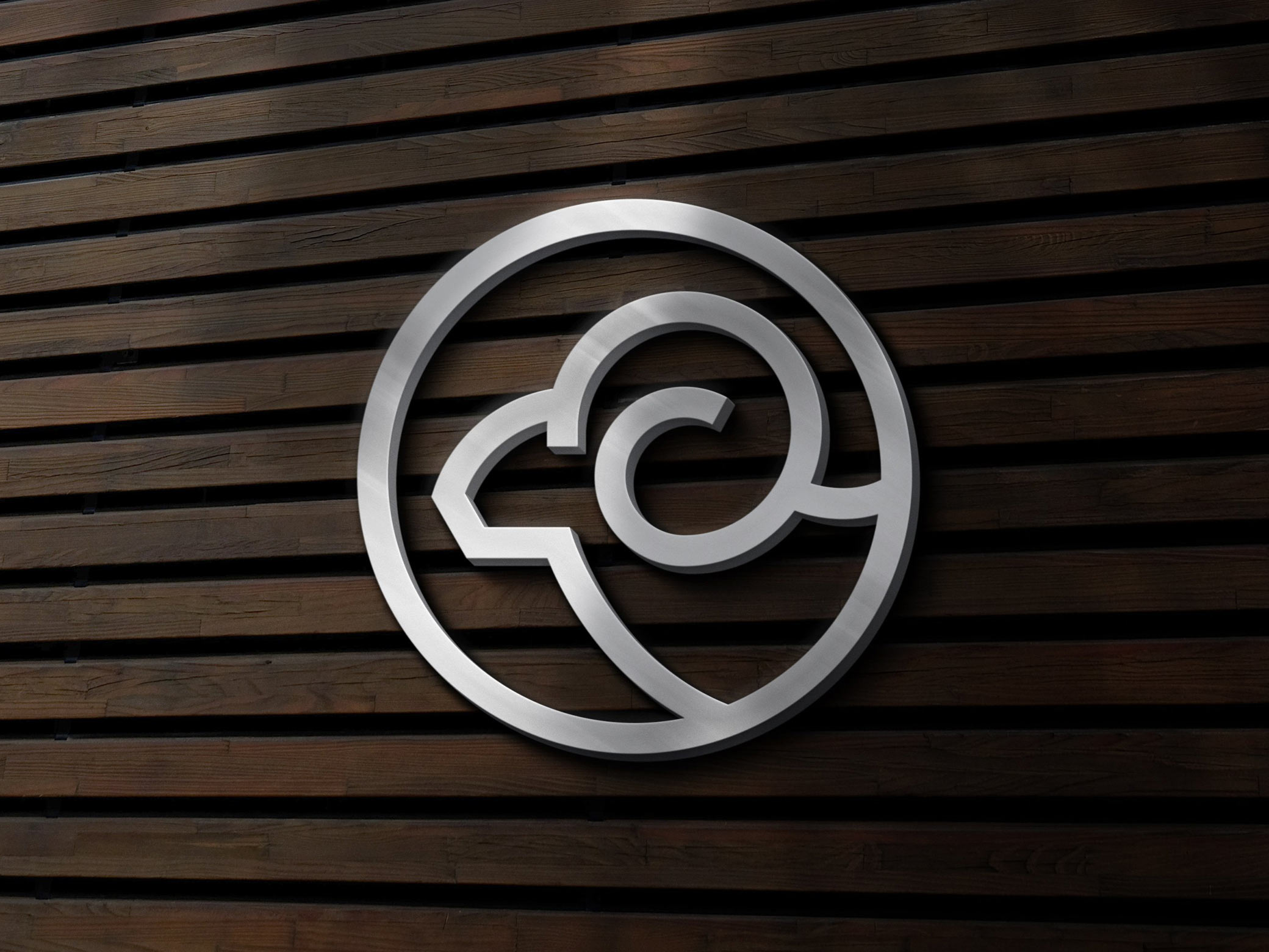 Silver Sign Logo Mockup