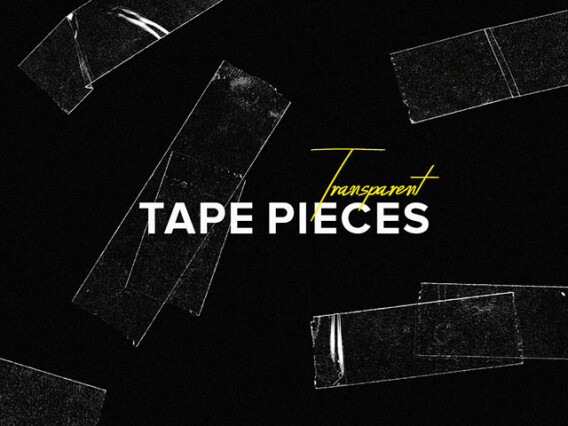 Transparent Tape Pieces
