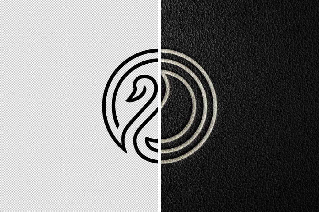 Debossed Foil Logo Mockup