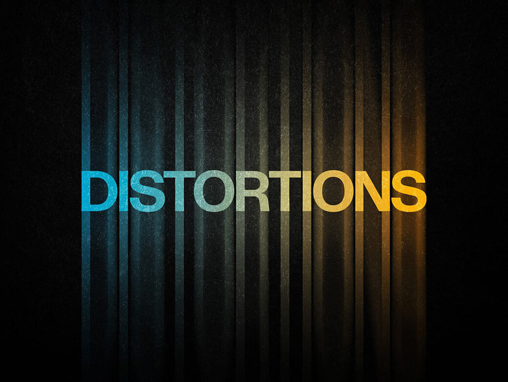 Color Distortion Text Effect