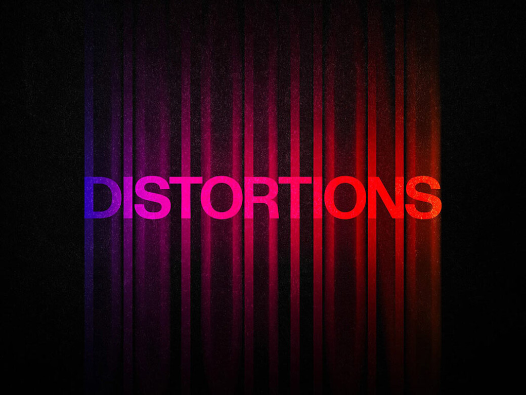 Color Distortion Text Effect