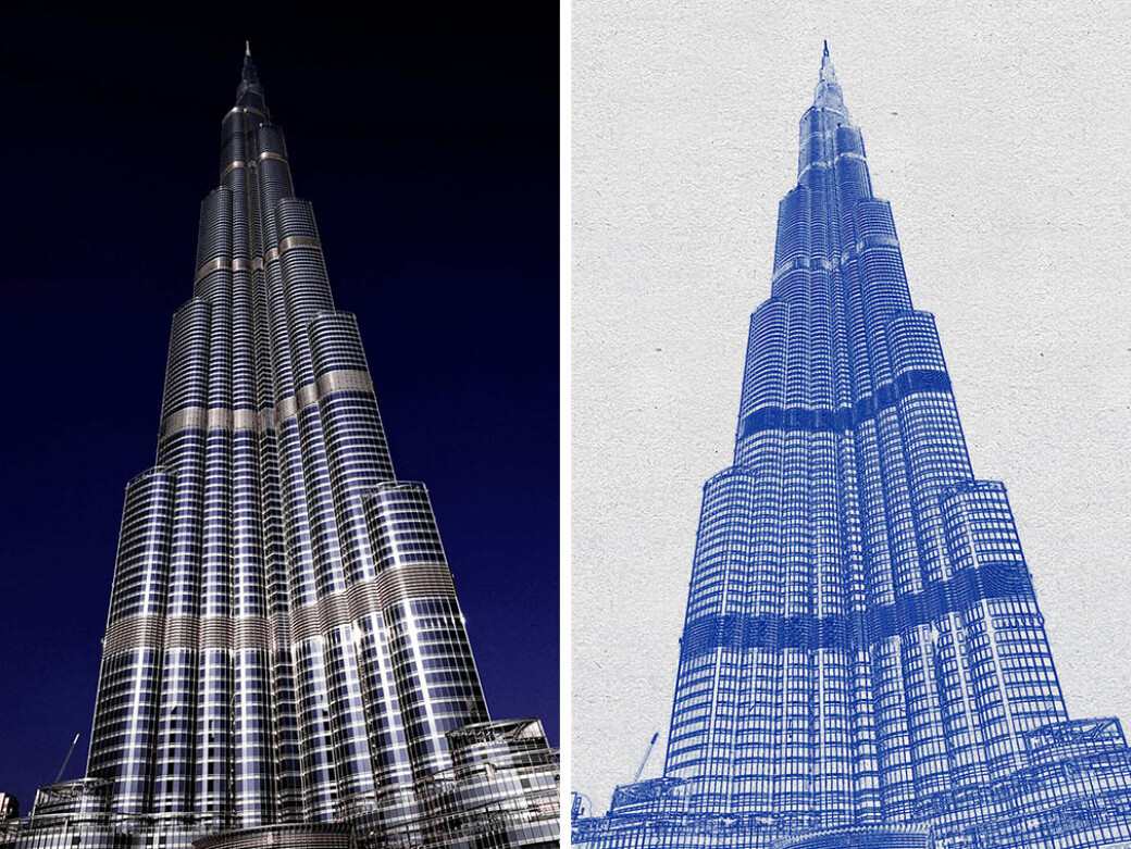 Blueprint Photoshop Action