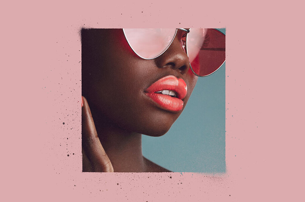 Geometric Spray Photo Overlay