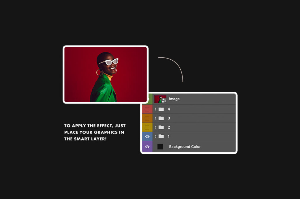 Geometric Spray Photo Overlay