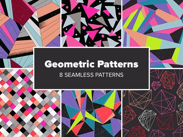 Free colorful geometric patterns — download graphics