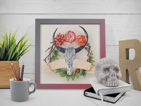 PSD Frame Mockup Scenes