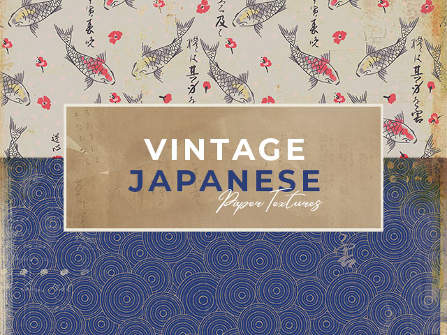 Vintage Japanese free paper textures