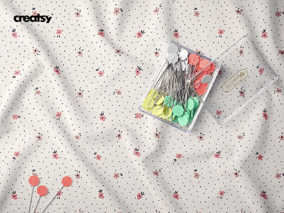 Creased Fabric Mockup