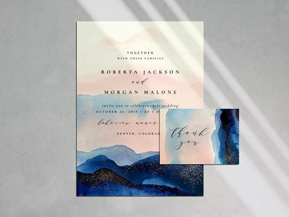 Stardust Invitation Templates Set