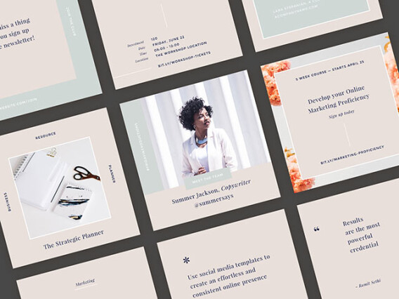 Hepburn Instagram Templates Kit