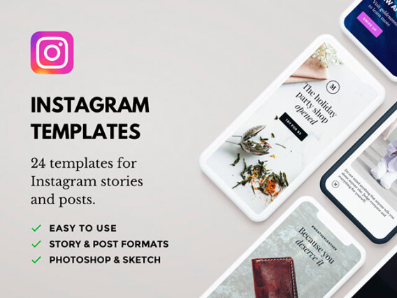 Lush: 24 Instagram Templates