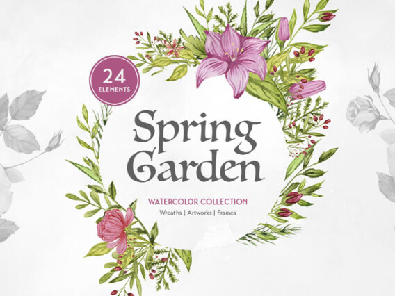 Spring Garden Watercolors