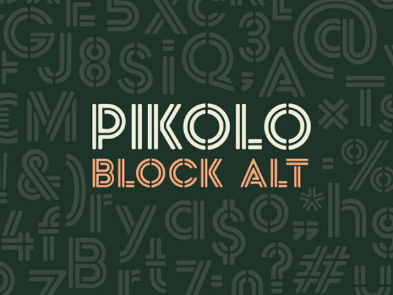 Pikolo Block Alt Display Font