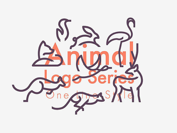 Line Animals Logo Bundle