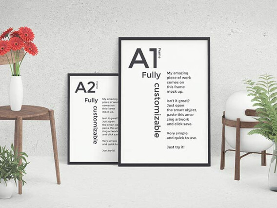 Front View Mockup Scene