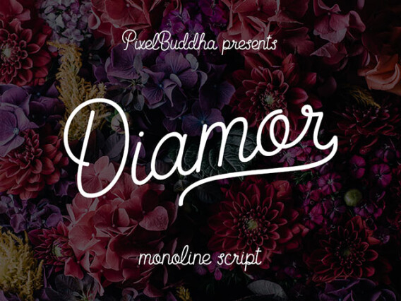 Diamor Script Monoline Font