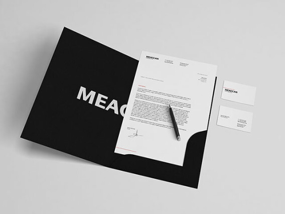 Black & White Stationery Mockup