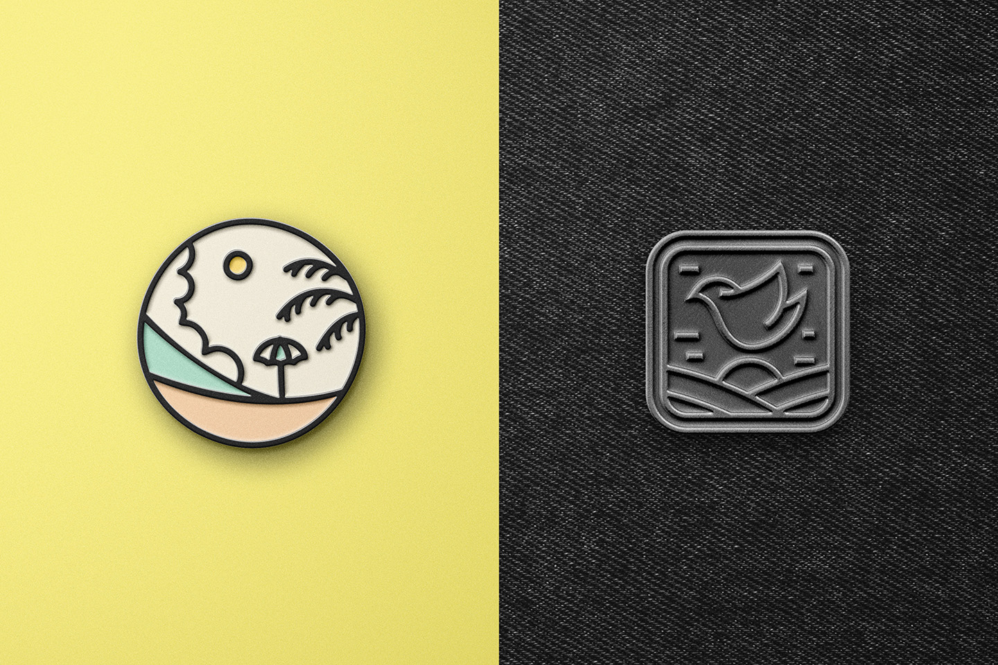 Enamel Pin Mockup