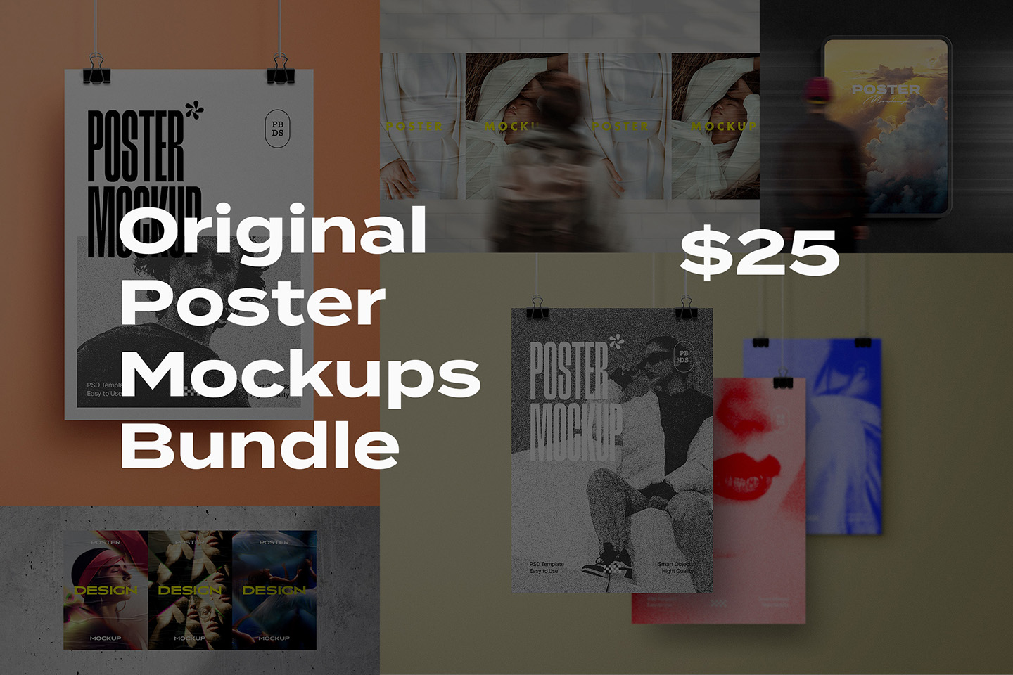 Original Poster Mockups Bundle