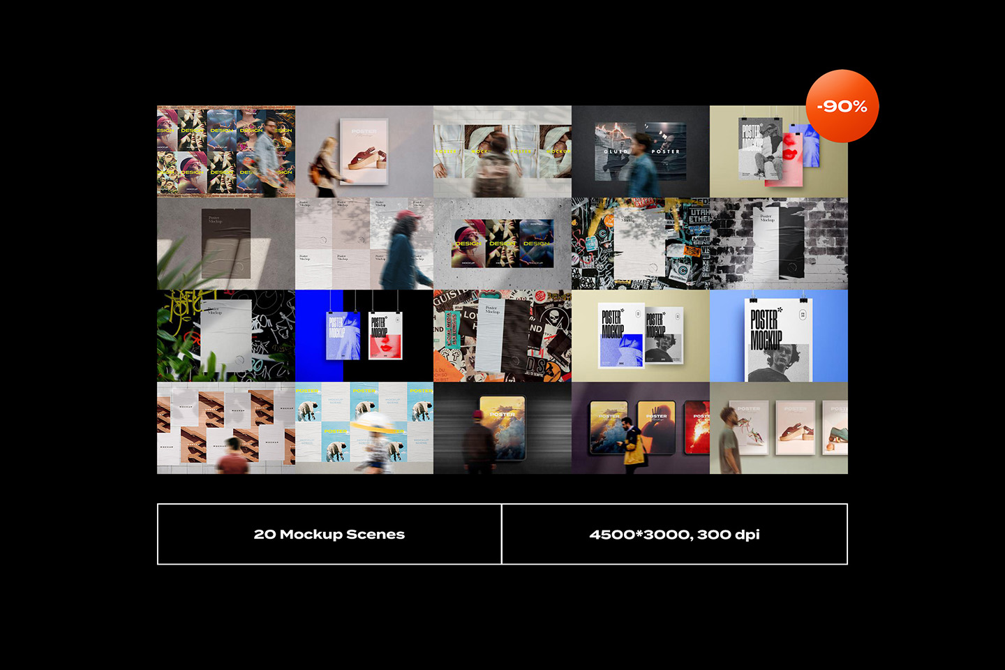 Original Poster Mockups Bundle