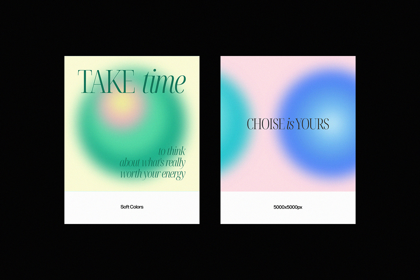 Round Circle Gradient Textures Pack