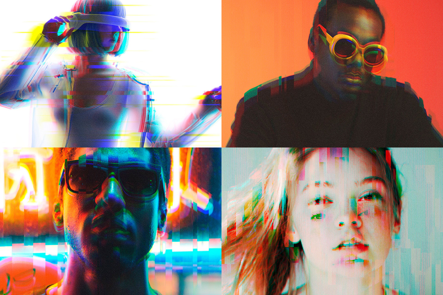 Glitch & Distortion Effects Bundle by Pixelbuddha