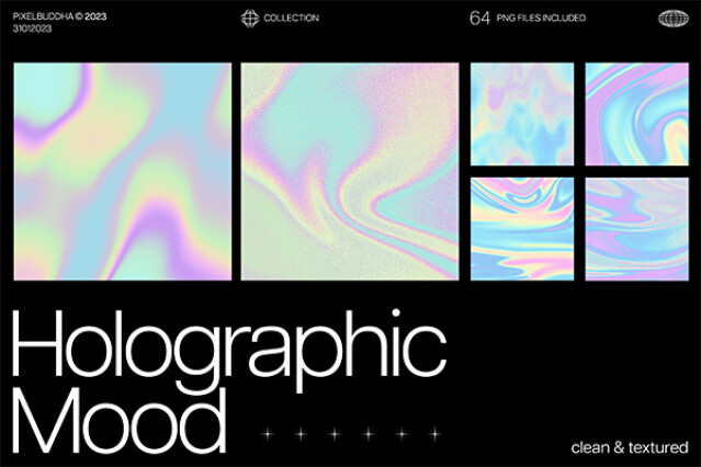 Holographic Mood Textures by Pixelbuddha