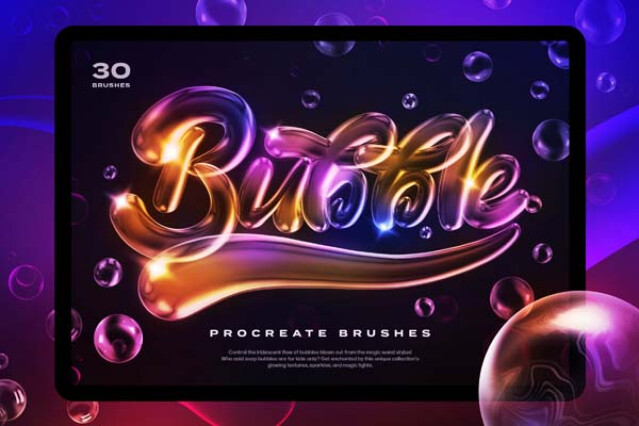 Soap Bubble Procreate Brushes by Pixelbuddha