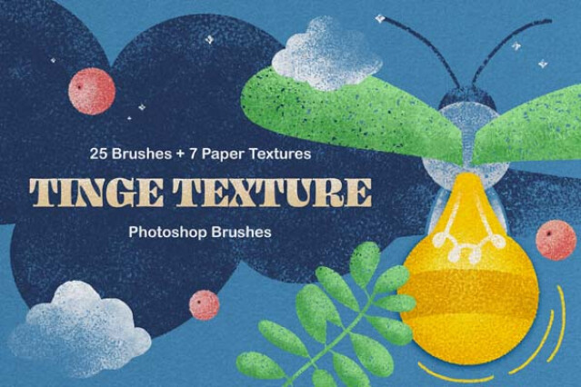 Tinge Texture Photoshop Brushes by Pixelbuddha