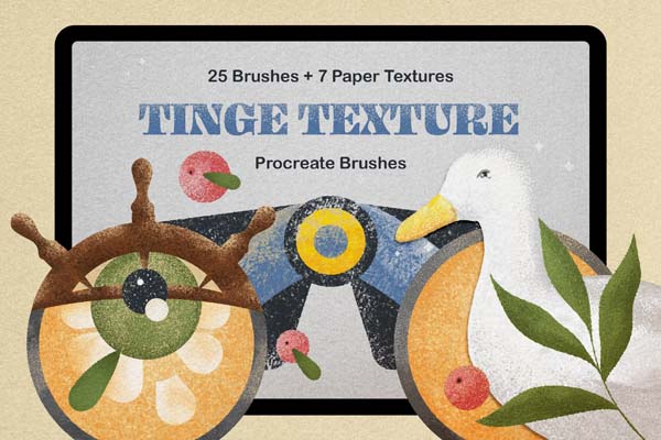 Download Tinge Texture Procreate Brushes
