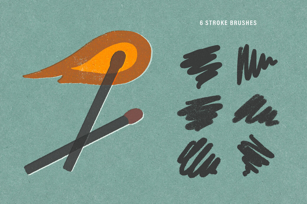 Printing Press Procreate Brushes by Pixelbuddha